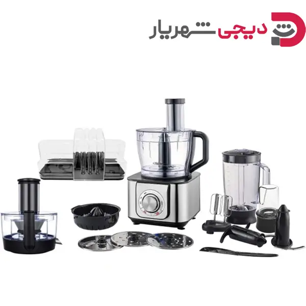 غذا-ساز-15-کاره-استیل-نیولند-NL-2926BS غذا ساز 15 کاره استیل نیولند NL-2926BS